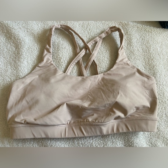 Lululemon Energy Bra Pale Pink 12 - Picture 3 of 6